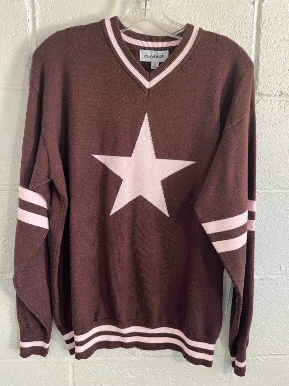 Urban Weekend Varsity Style Sweater - Small but oversized
